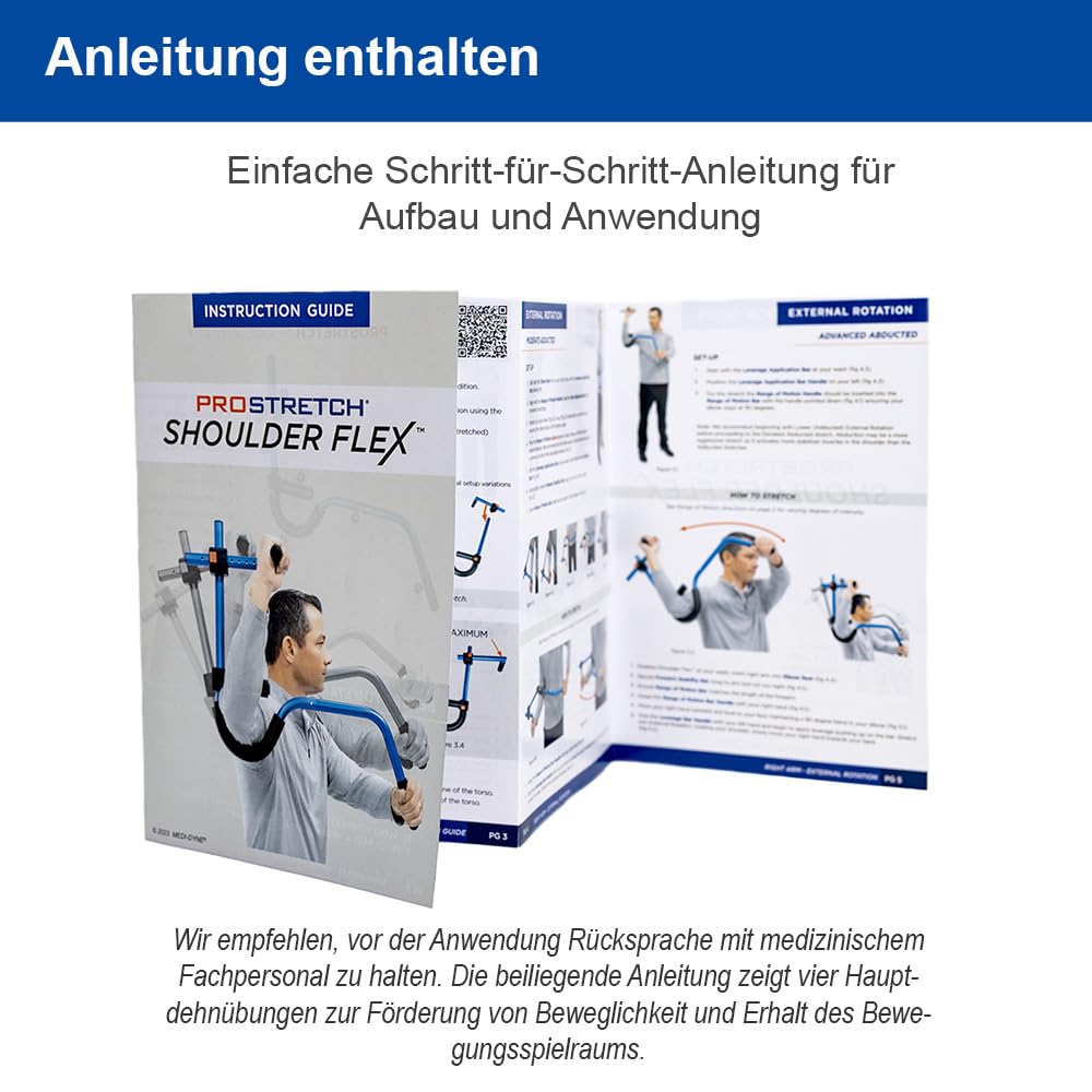 ProStretch Shoulder Flex – Schulter-Dehner zur Verbesserung der Beweglichkeit bei Schultersteife & Rotatorenmanschette – Unterstützt Mobilität & Komfort – Für Reha und Zuhause