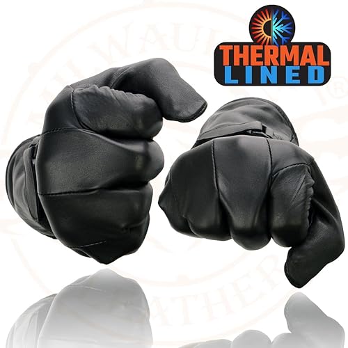Miniatura 6 de Milwaukee MG7505 - Guantes de piel para hombre, color negro
