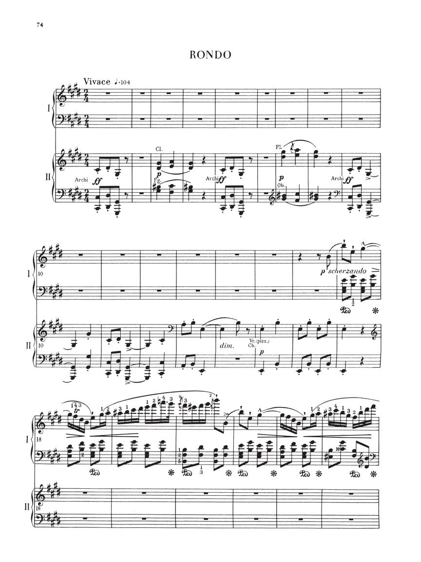 Chopin Complete Works Vol. XIV Concertos | Piano Reduction for Two Pianos Four Hands | Classical Sheet Music Book for Students and Pianists| Authentic Scholarly Edition Based on Autograph Sources