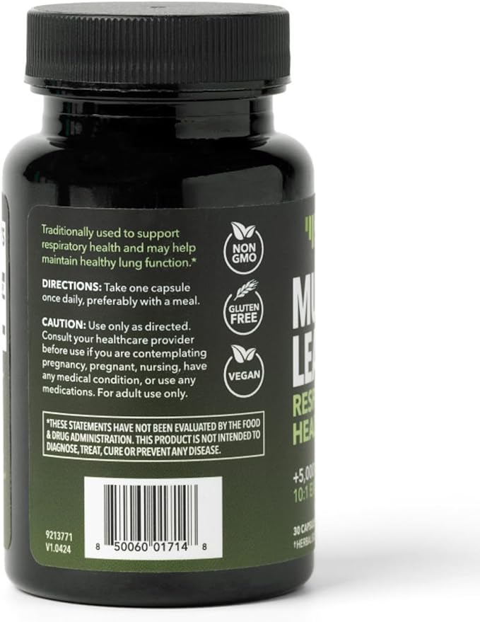 Cápsulas de Hoja de Gordolobo 500mg para Apoyo Respiratorio 30 Unidades miniatura 3