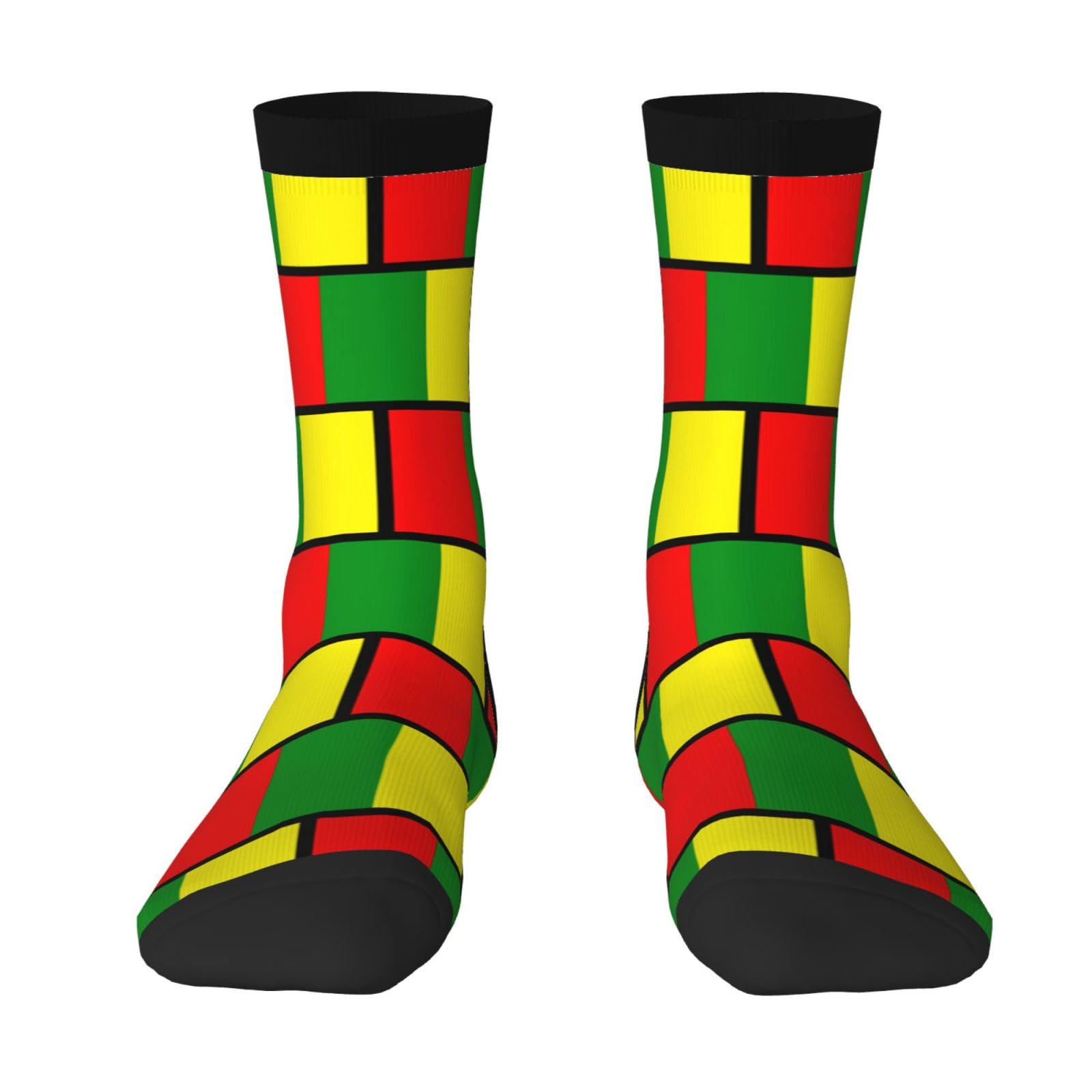 SIYTUAU Bandera Del Barrio Monte Grande, Cabo Rojo Socks For Women Men Cushion Athletic Crew Socks Casual Wicking Socks