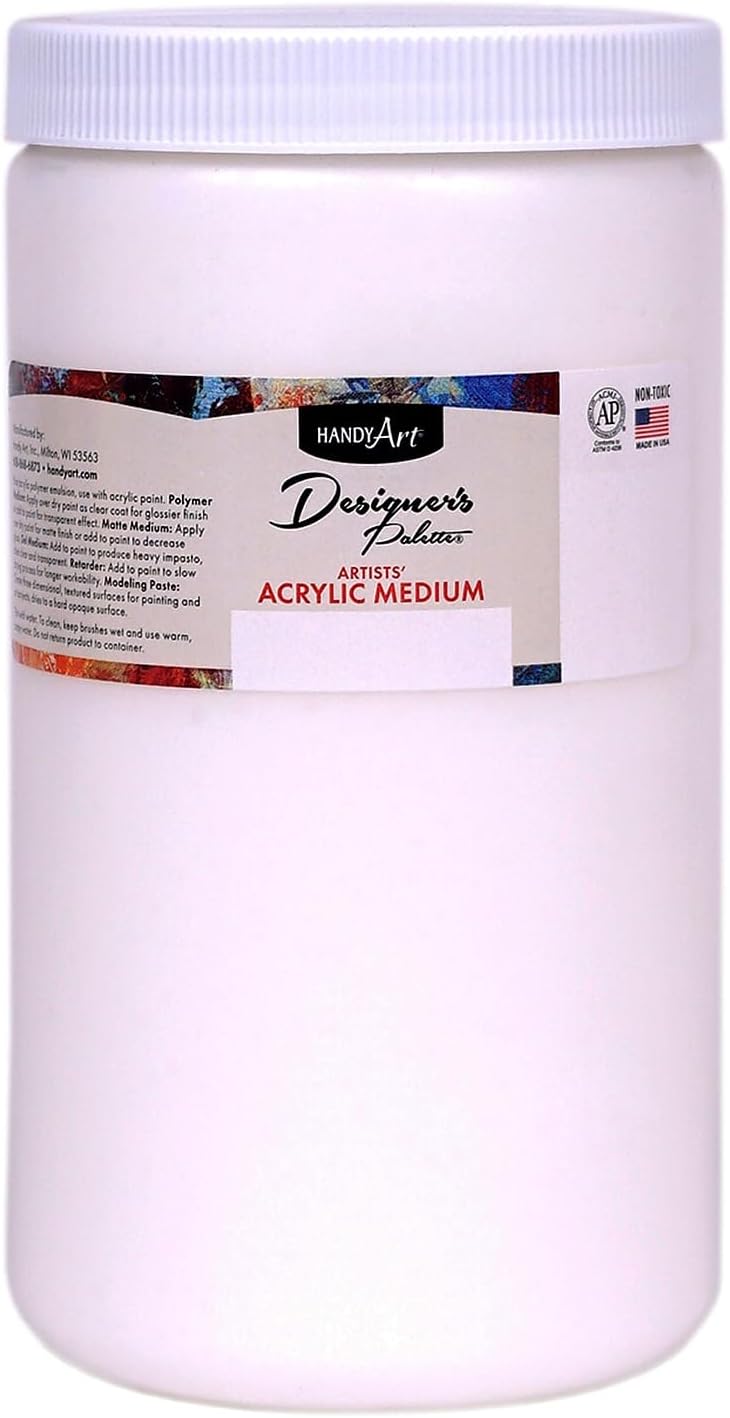 Handy Art by Rock Paint 32oz Designer's Palette Modeling Paste Medium Artist Acrylic Paint