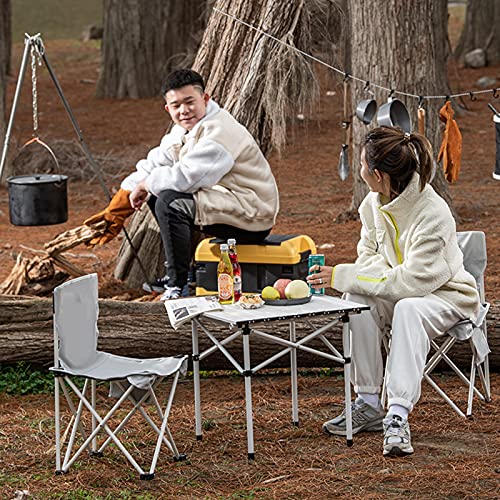Table et chaises de camping en alliage d'aluminium durable