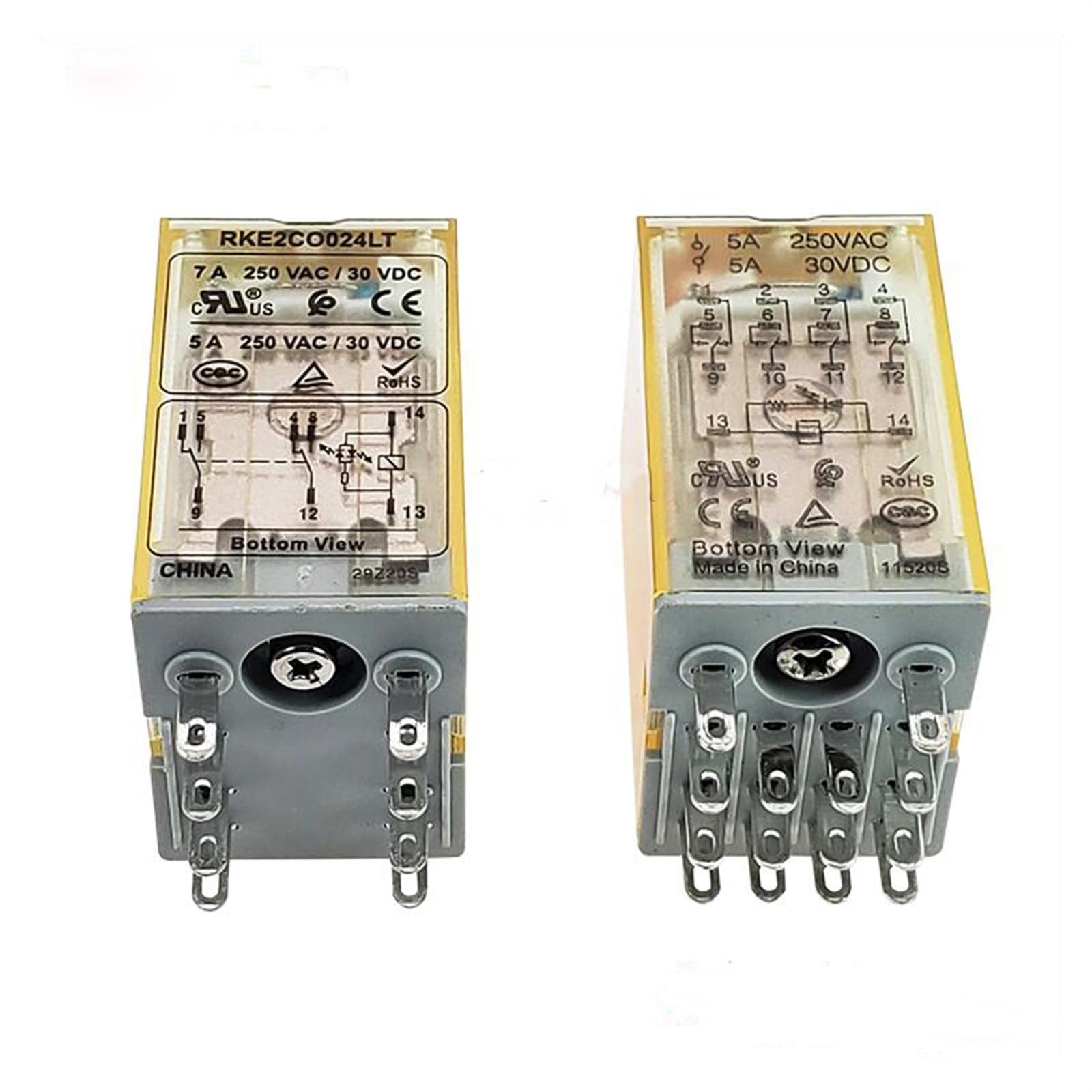 Relais RKE2CO024LT 24V 8PIN résout les pannes de commutation de commande - 2