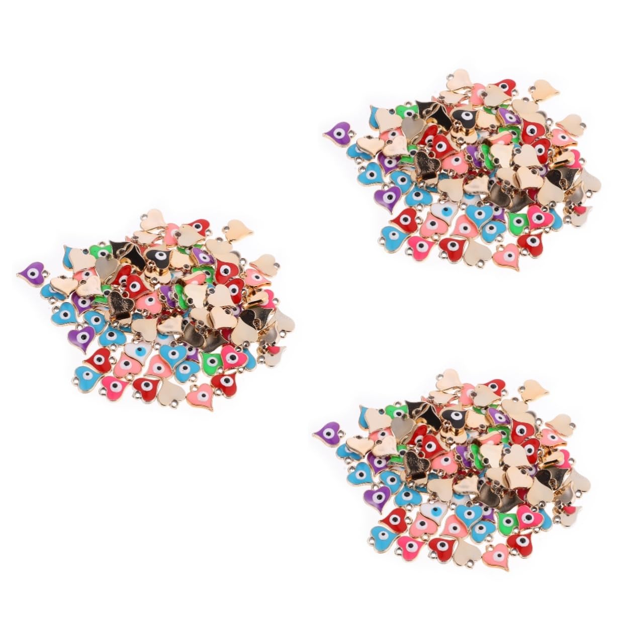 Tofficu Materiale Per Gli Occhi A Forma Di Cuore Hallowen Cardione Gioielli Che Ciondoli Malocchio Portafortuna Per Gli Occhi Perline Per Braccialetti Resina
