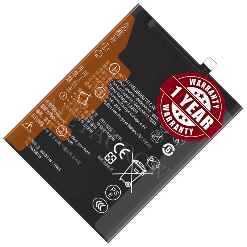 Image of Original HB356687ECW Battery Compatible for Huawei Honor 7X | Honor 9i - (3340mAh) - 1 Year Warranty JK1