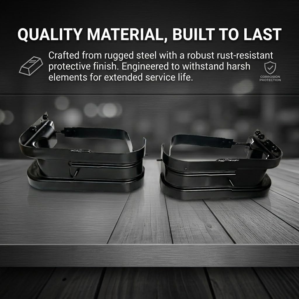 2Pcs Gas Tank Bracket Fuel Tank Hangers Front & Rear Set Compatible with Chevy & GMC Pickup C/K Series 1973-1986 R/V Series 1987-1991 Replace 15549305, 15592480, 15624659