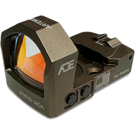 ADE RD3-022 Artemis PRO Motion Activated, Multi-6 Reticles RED Dot Sight for Trijicon SRO