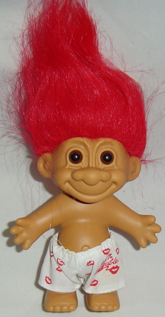 My Lucky 100% Huggable Troll Doll by Russ Berrie