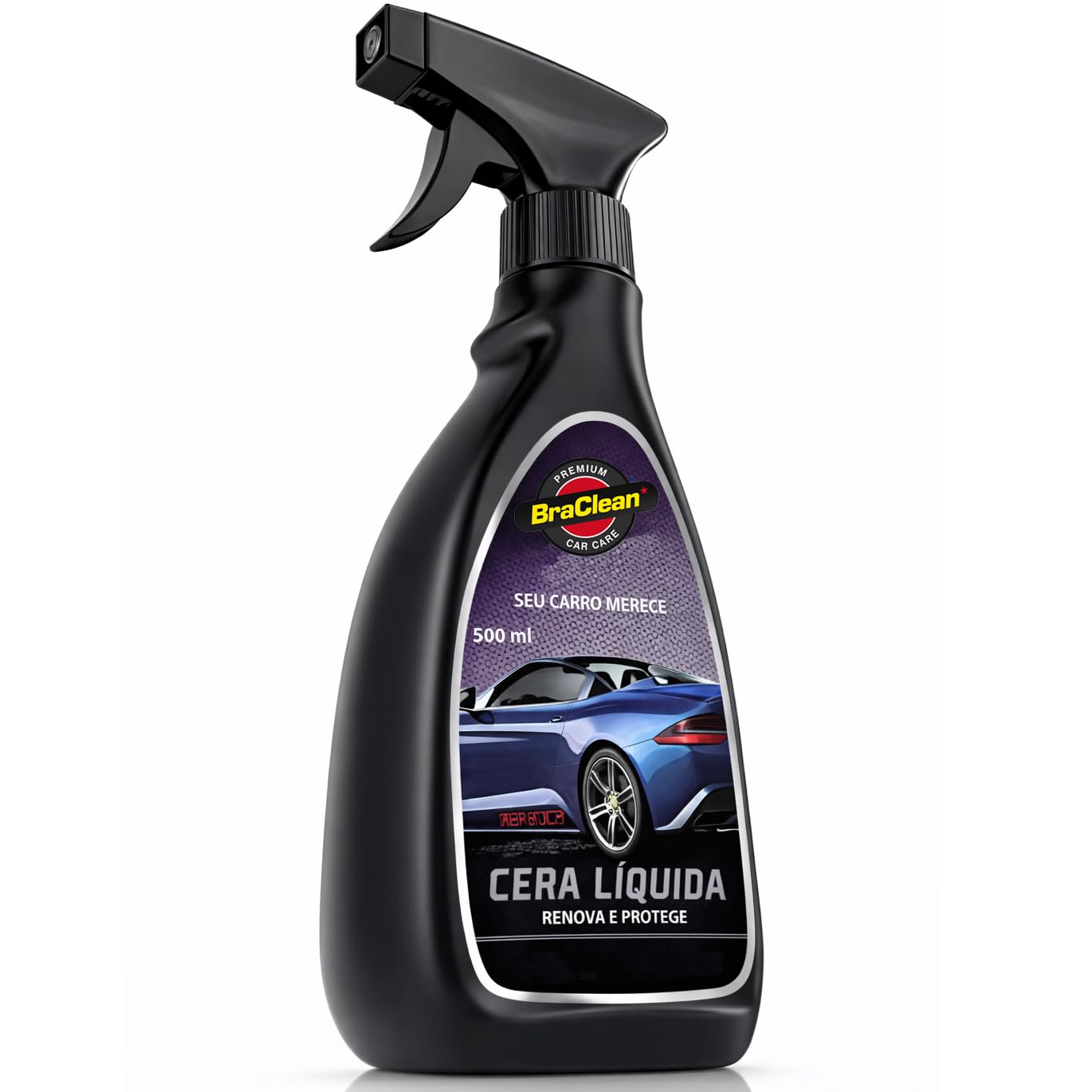 Cera Automotiva Líquida Brilho Rápido Proteção Pintura 500ml Enceramento Carroceria