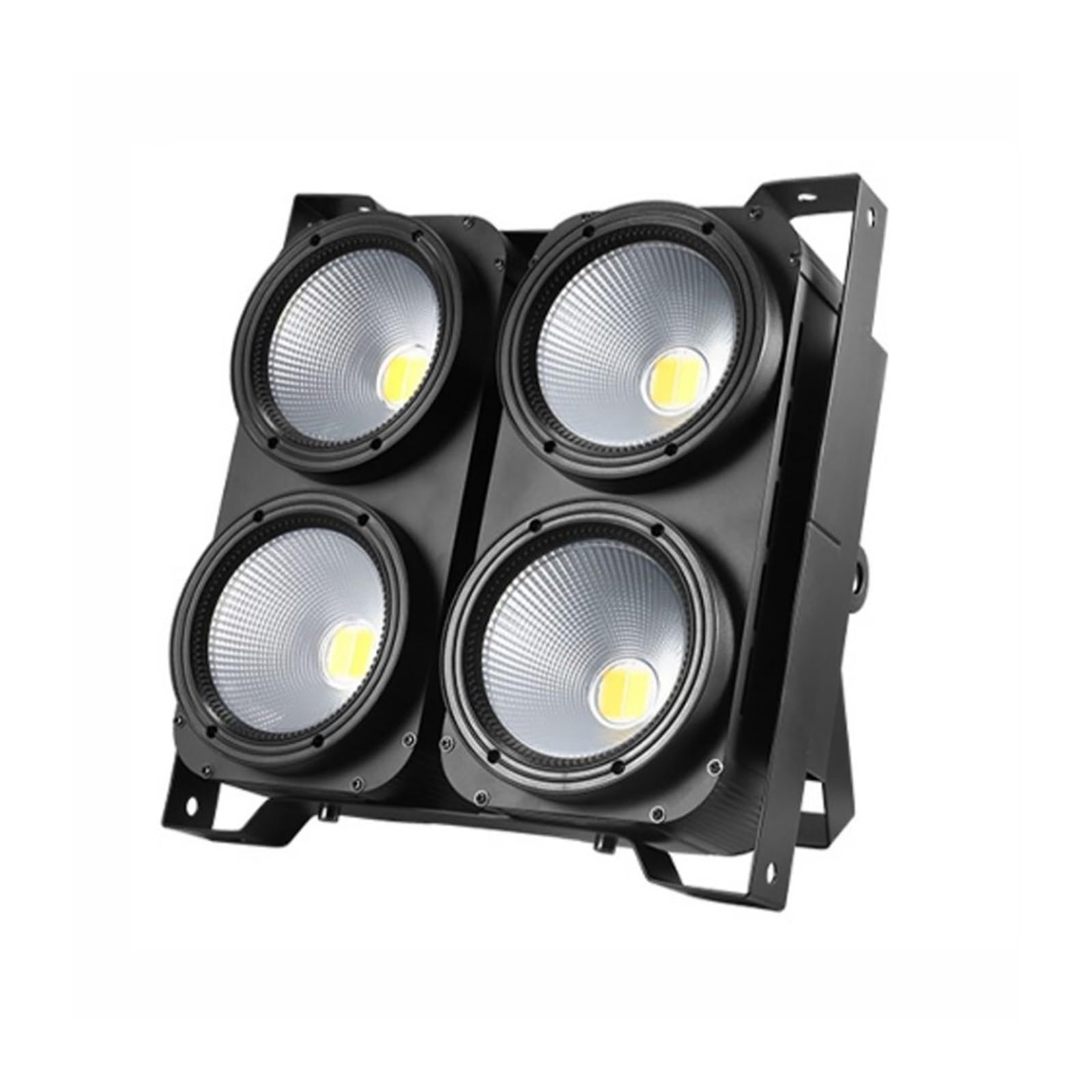 LED Stage Lights, 4x100W COB Audience DMX Light 4 Eyes Blinder Optional Control LED Individually for Disco Party Concert for Wedding Party(2in1)
