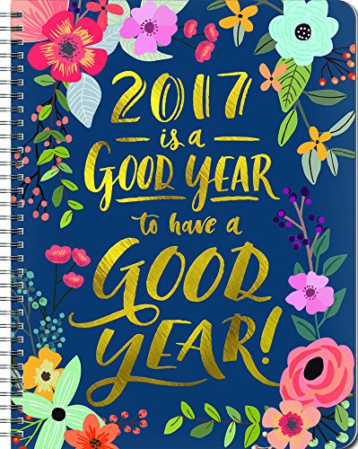 Orange Circle Studio 17-Month 2017 Large Spiral Planner, It's a Good Year (32900)