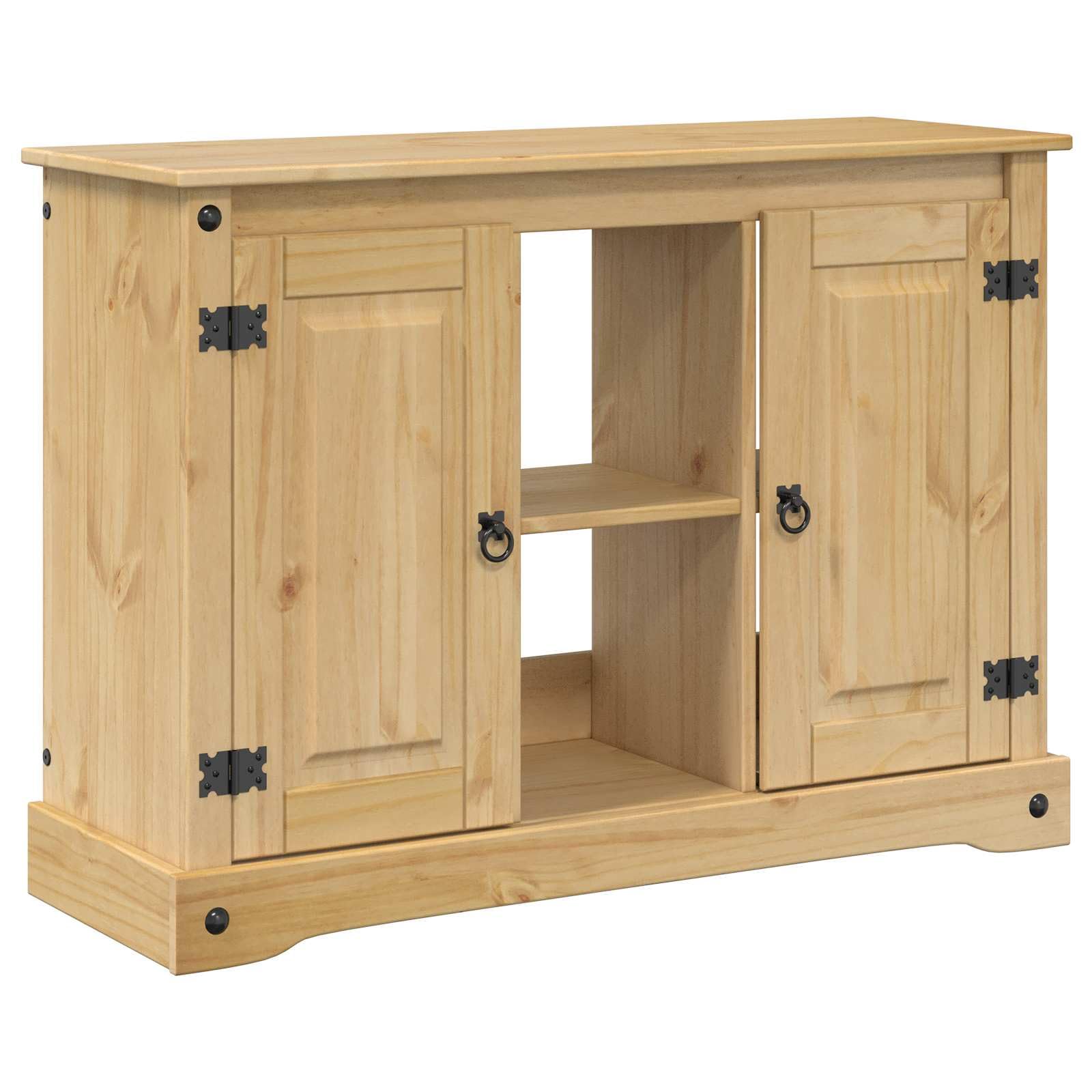 Supporto per acquario, in legno di pino, marrone, 101,5 x 37 x 73