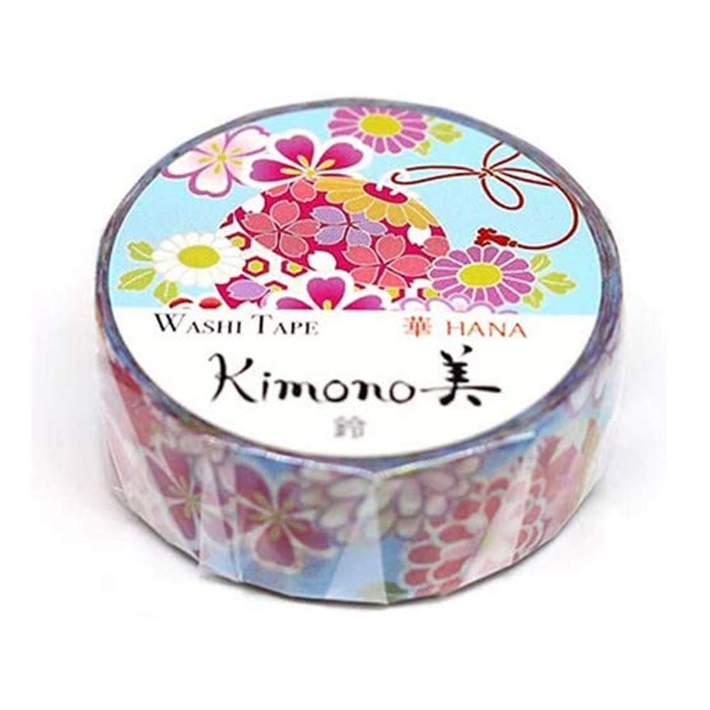 Kimono Beauty Bell Washi Masking Tape 15mm
