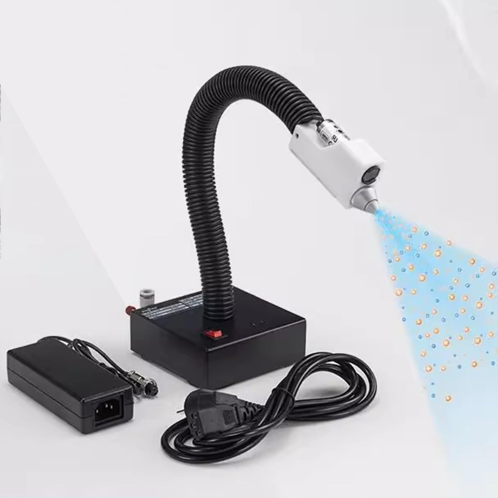 Pistolet na gaz jonizujący – czujnik automatyczny, regulowana prędkość wiatru, eliminacja elektrostatyki, kompatybilny ze sprężarką gazu
