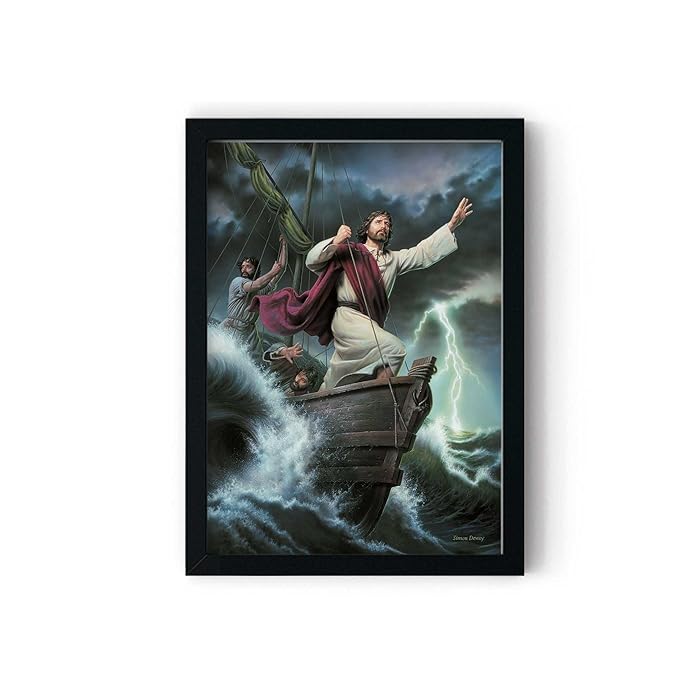 Buy Peace Be Still - By Simon Dewey | Jesus Painting | Picture of Jesus ...