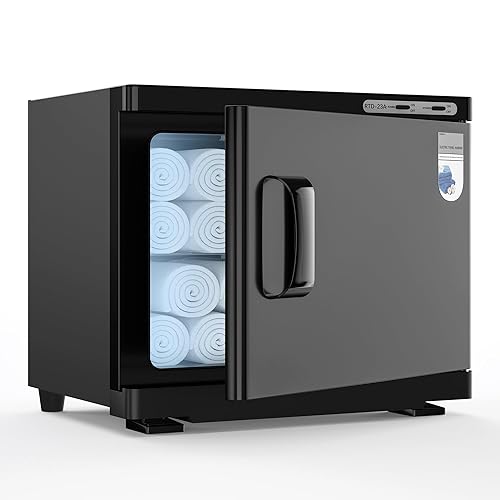 Calentador de toallas, calentadores de toallas calientes, spa, calentador de toallas de 23 litros para tratamientos faciales, calentador de toallas