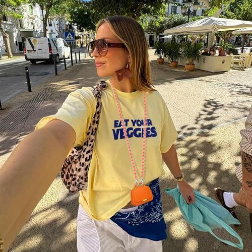Image of ANCwear Orange Mini Purse Wireless Earbuds for Women and Teens, Citrus Cute Ear Buds with Handbag Charging Case, DIY Stickers, Bluetooth 5.3, 22H Battery Life, Dopamine Y2K Gift Earbuds for Girls