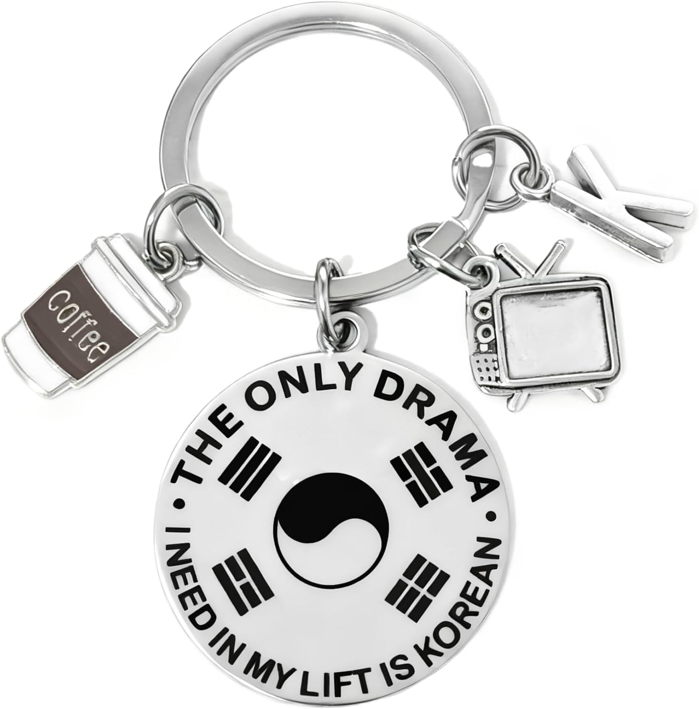 Korean Drama Keychain Women Men K-Drama Gifts for Christmas Graduation Birthday K Drama Merch for K-Drama Fans Kpop Lovers Teen Girl Gift Ideas for South Korea Trip Korean Group Enthusiast Jewelry