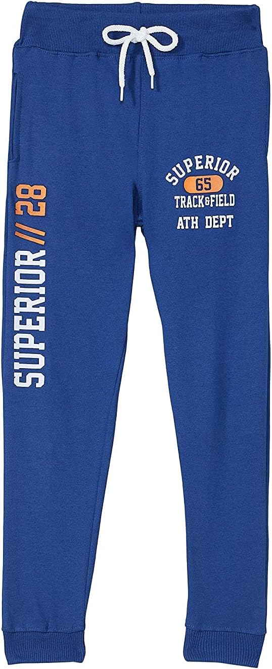T2F Boy's Regular Fit Printed Cotton Joggers Track Pants