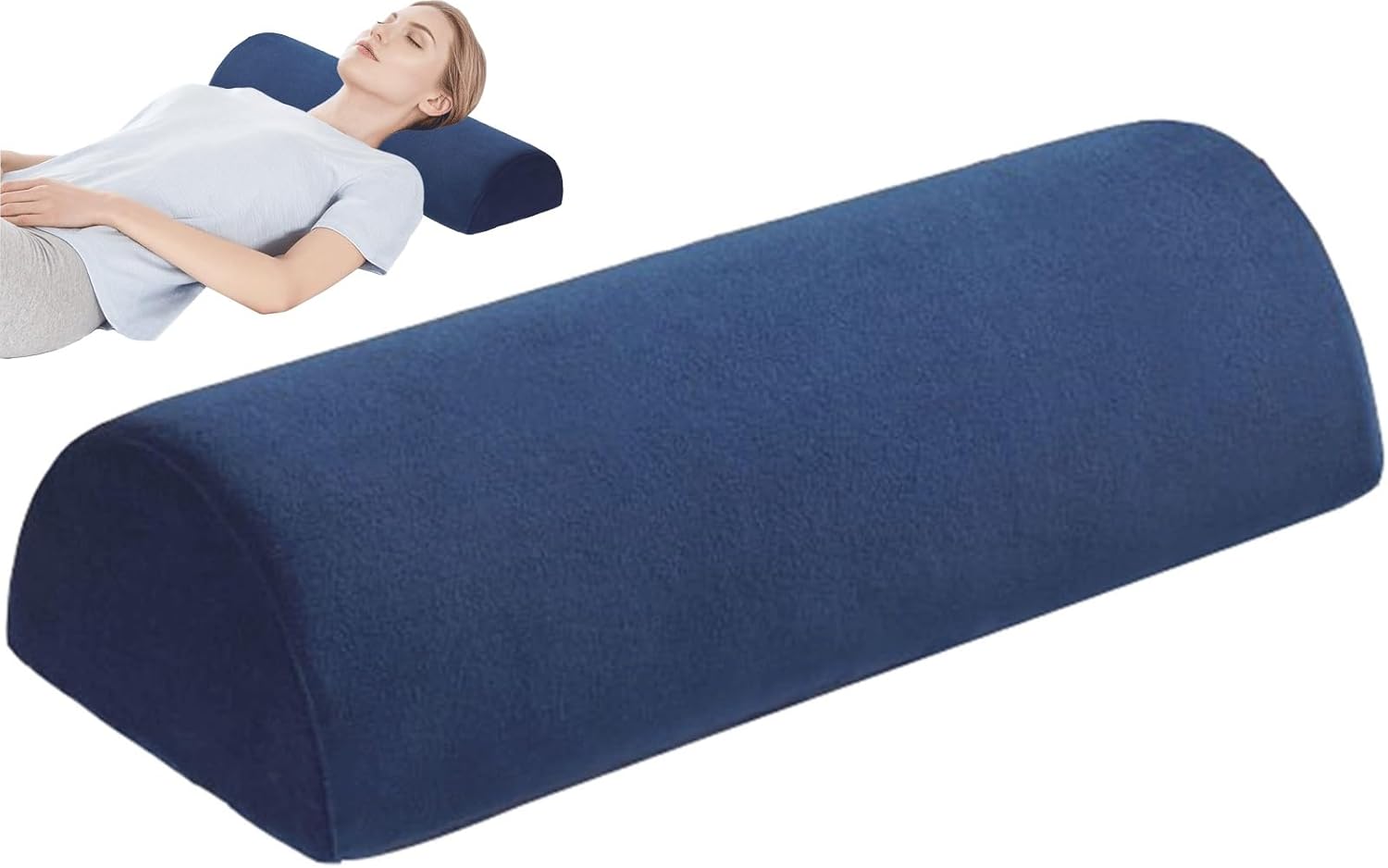 Knierolle Halbrund Nackenrolle Kniekissen für Seitenschläfer