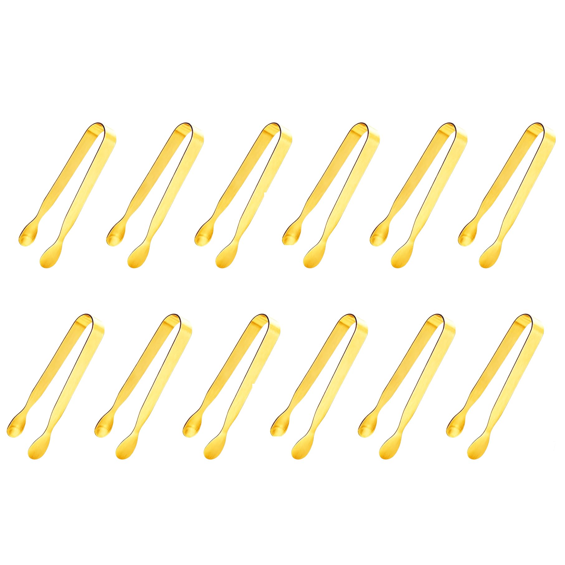 Golden Ice Tongs - Mini Stainless Steel Serving Tongs -1