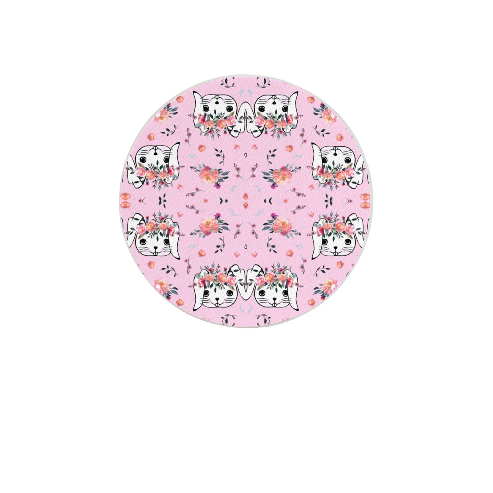 Easter Bunny Four Pieces Drink Coaster for Tabletop Protection Place Mats for Home Decor
