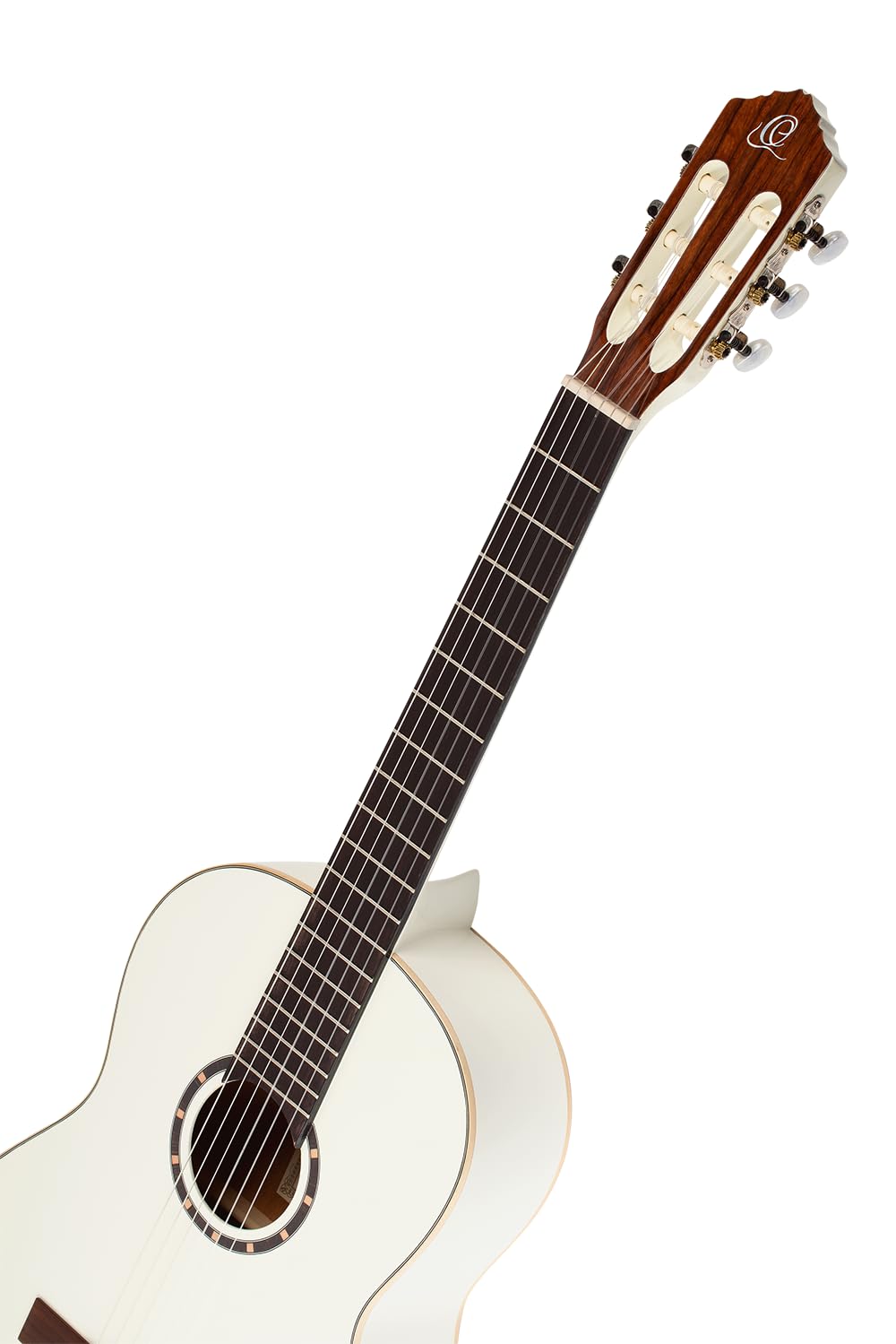Ortega Guitars Chitarra Concerto Bianca Misura Standard - Serie Family - include Gig Bag - mogano/top in abete (R121WH)
