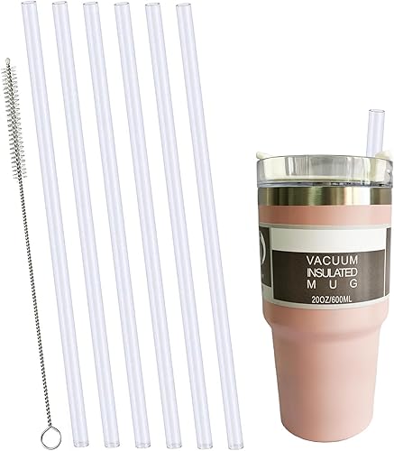 Pajitas de repuesto para Stanley de 40 onzas, 30 onzas, 20 onzas, 14 onzas, popote de repuesto compatible con Stanley Cup, paquete de 6 popotes disponible en Yaxa Colombia