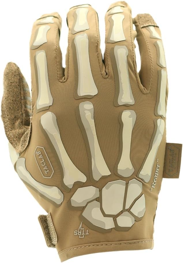 TACLAB Reaper Skeleton Gloves - Thin and Lightweight for Summer, Airsoft, Paintball, Cycling, Motorcycle, Multipurpose