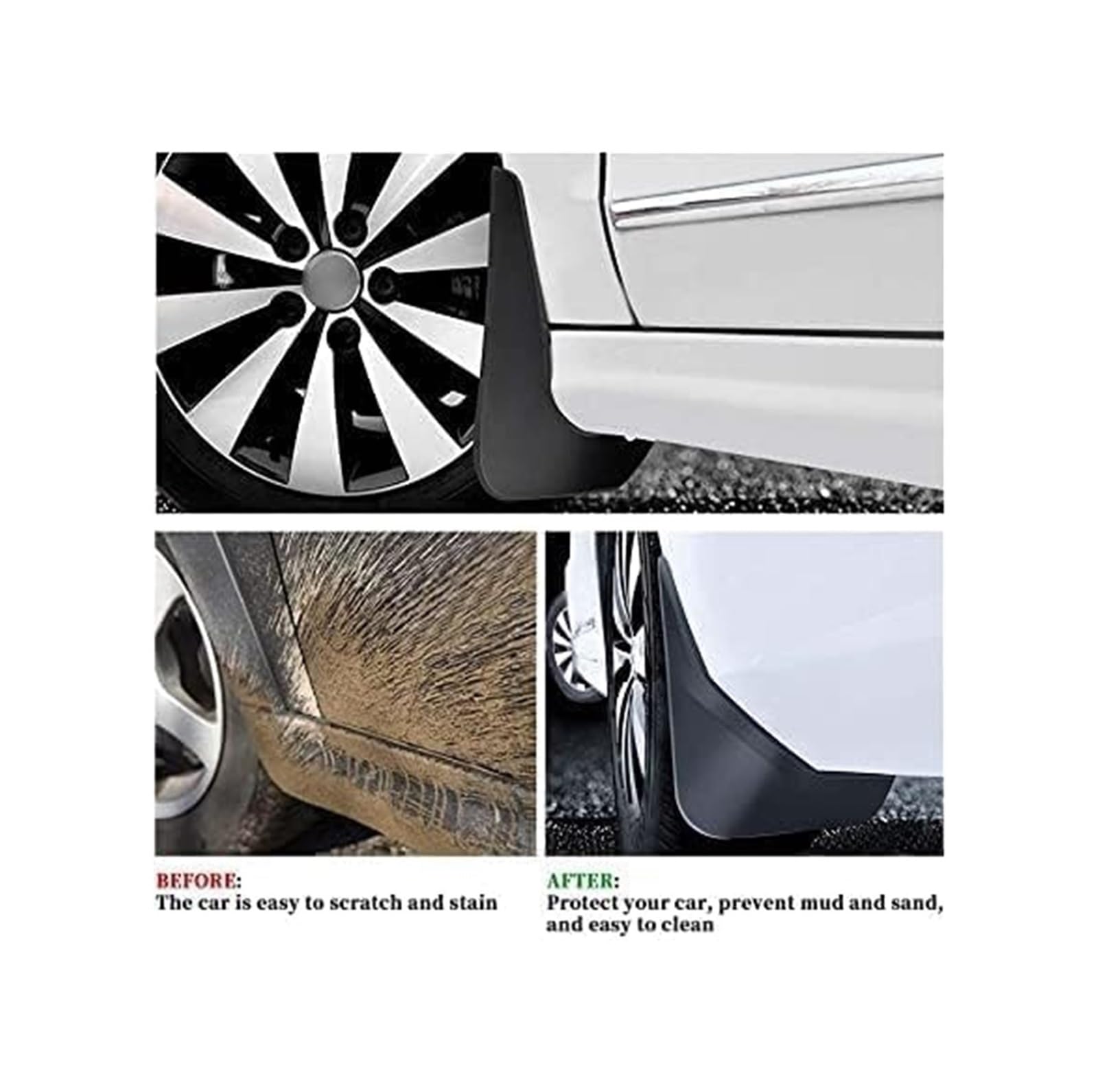 Per Range Per Rover Per Sport L320 2005-2015- Paraspruzzi Per Auto Anteriori E Posteriori Protezione Parafango Per Pneumatici Passaruota Parafanghi Anteriori E Posteriori