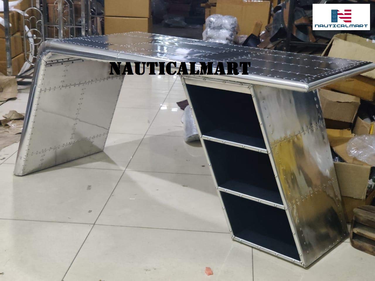 Amazon.com: NauticalMart Aviator Wing Desk Vintage Aluminium