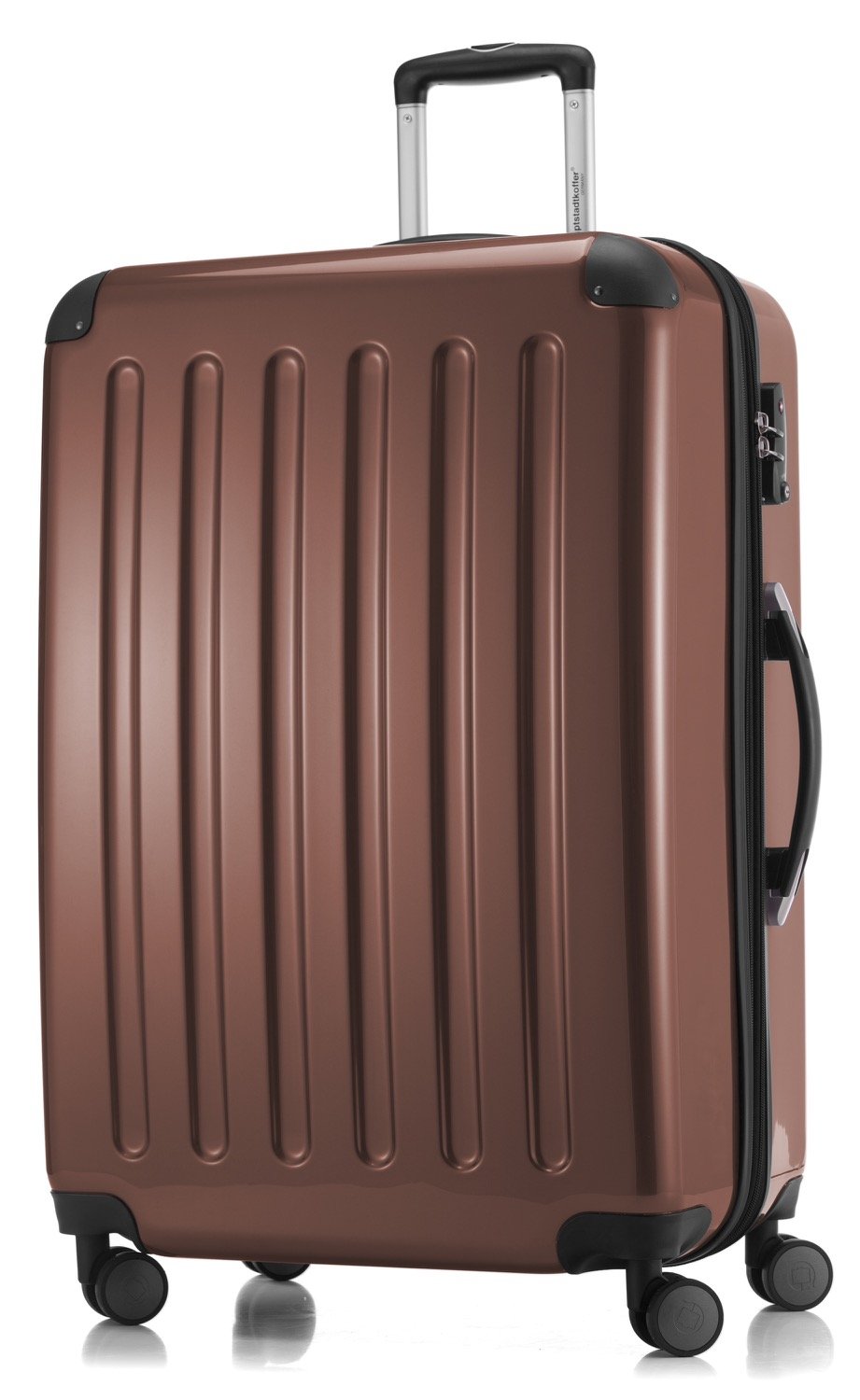 Hauptstadtkoffer - Alex - Hardshell Suitcase, Large Luggage, 4 Double Wheels, TSA, 75 cm, 119 liters, Brown