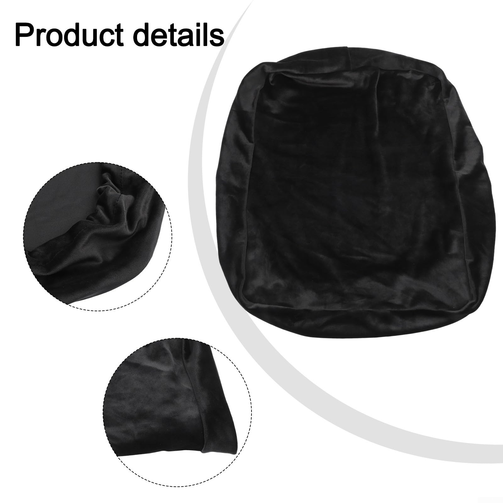 Housse de protection sur mesure pour tourne-disque AT-LP120XUSB, étui de protection en vinyle élasthanne en peluche courte, bouclier anti-poussière noir