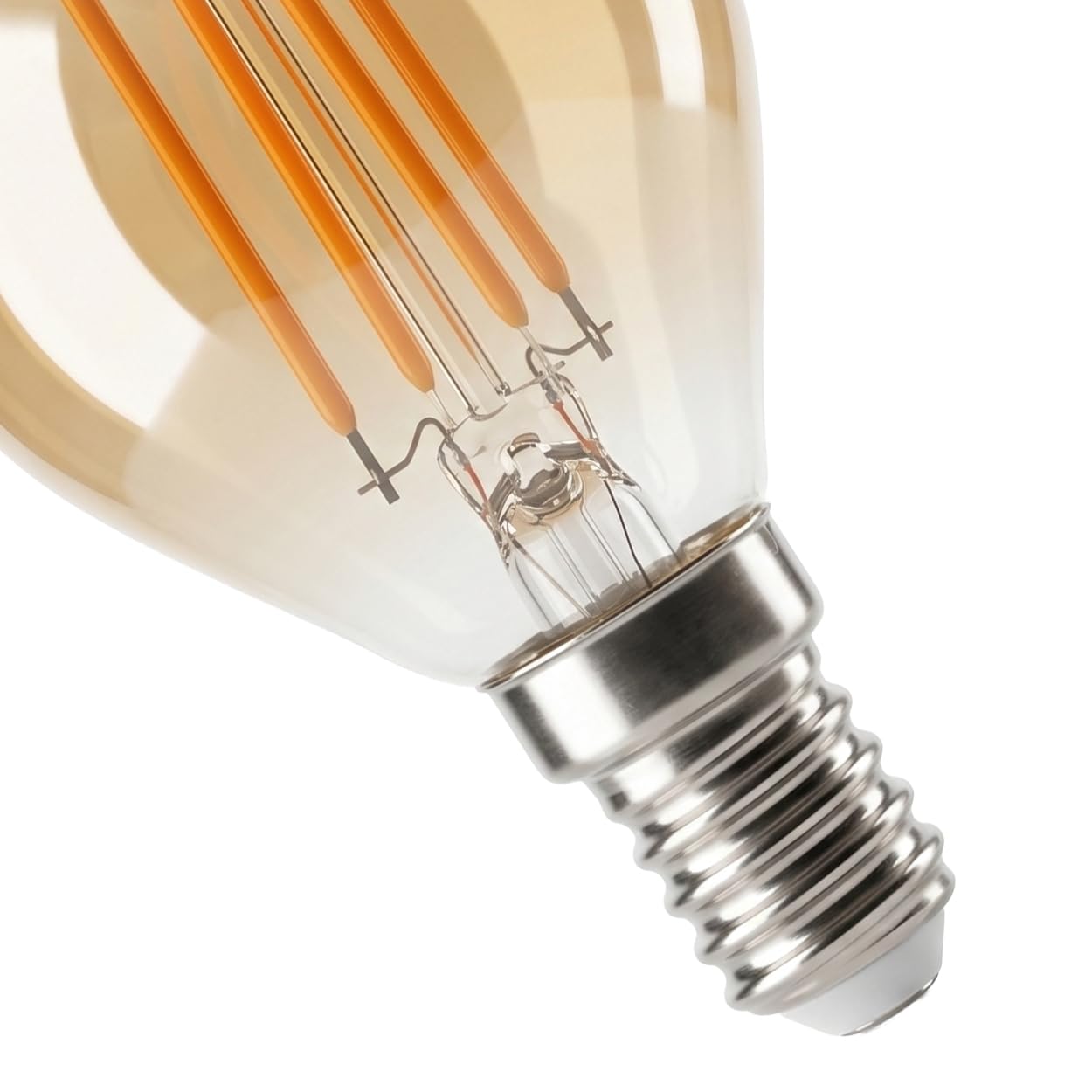 HOFSTEIN E14 Glühbirne LED Warmweiss Vintage 10er Set 4 Watt 2200 Kelvin 350 Lumen Ersatz Für Glühbirne E14 Im Retro Look Für Stimmungsvolle Wohnraumbeleuchtung G45
