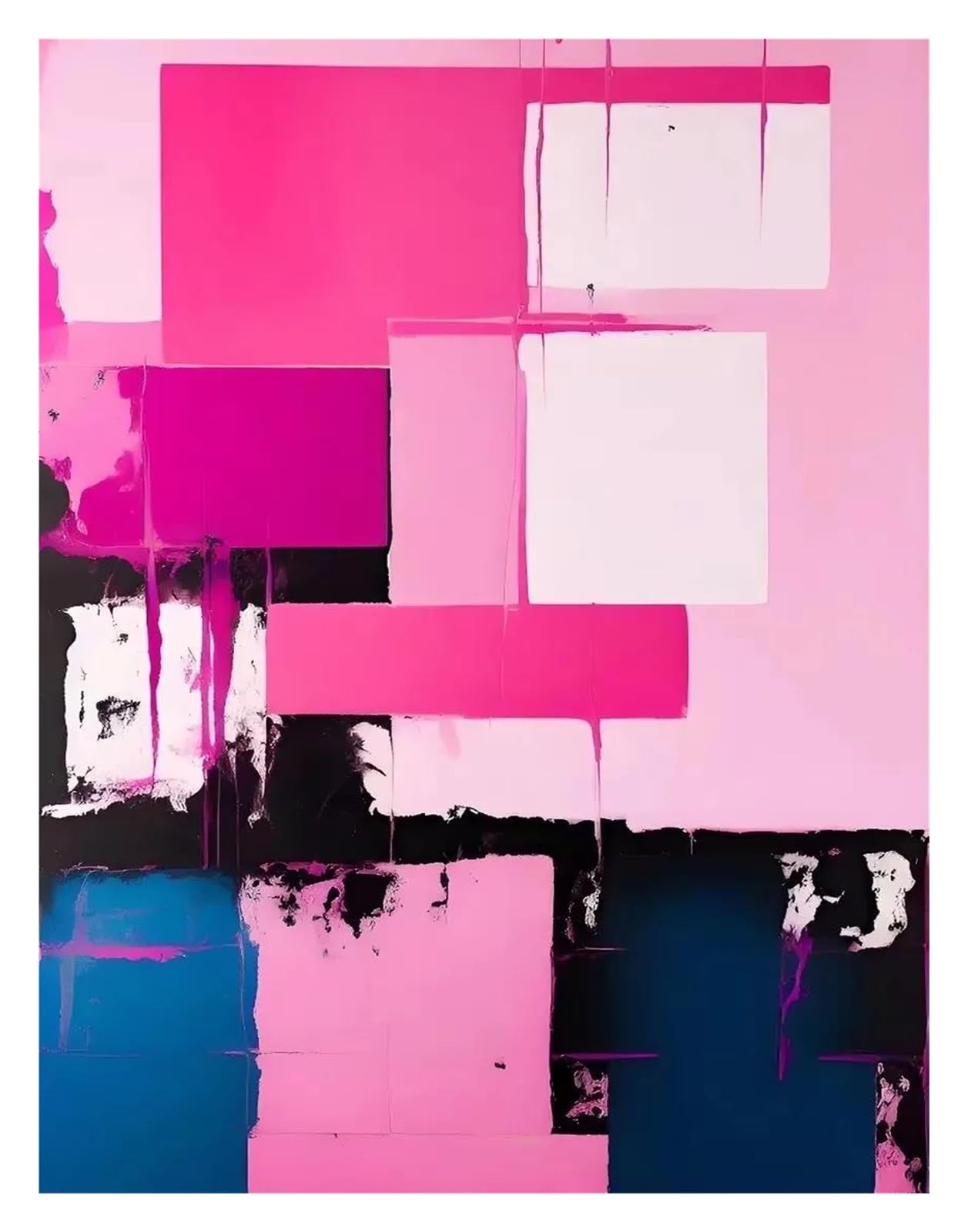 Peinture sur Toile Abstraite pour Illuminer Votre Grand Salon Nordique