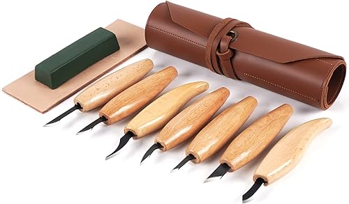 Kit de tallado de madera de 12 piezas completo con herramientas, funda y guantes, ideal para regalos y entusiastas para principiantes y expertos