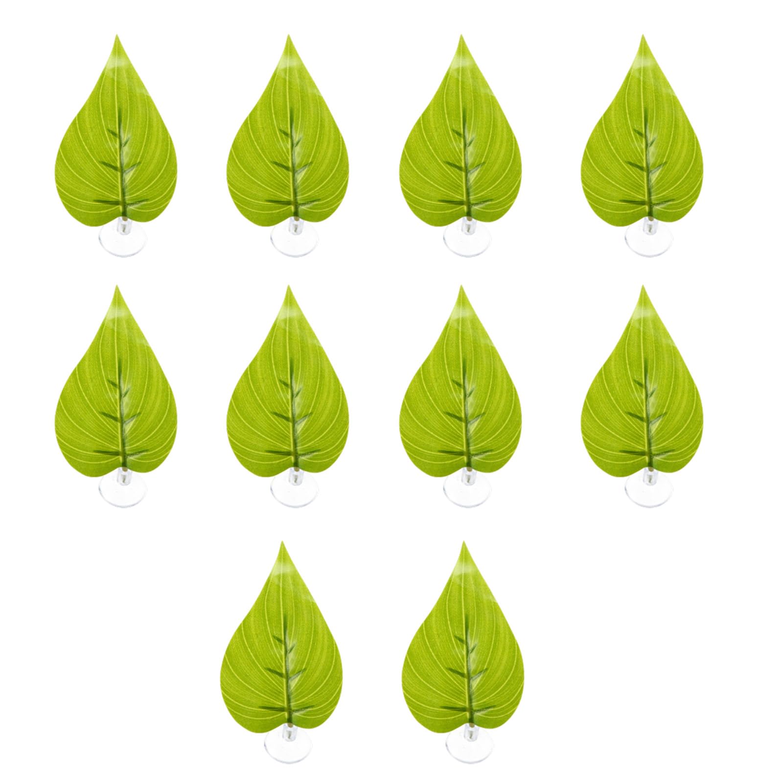 HDOYTXXM Artificial Leaves Decorative Plant with Suction Cup Colorful Decors for Fish Tanks Ornaments for Terrarium Artificial Aquarium Realistic
