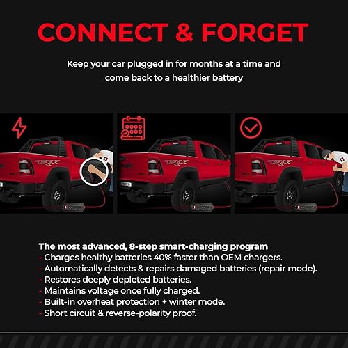 Miniatura 4 de JMR Cargador de batería para Ram Trickle Charger Acondicionador Mantenedor (Añadir Modo Litio)