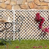 Nortene | Celosia PVC 48 Mm 1x2 M Blanco | Decoración Exterior | Cerramientos Ambientes Modernos