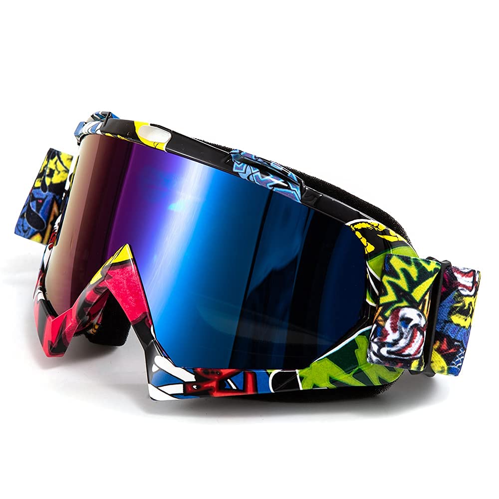 Occhiali da moto Motocross Dirt Bike Occhiali ATV Off Road Racing MX Occhiali da equitazione Antivento Anti Fog UV Occhiali da Sci