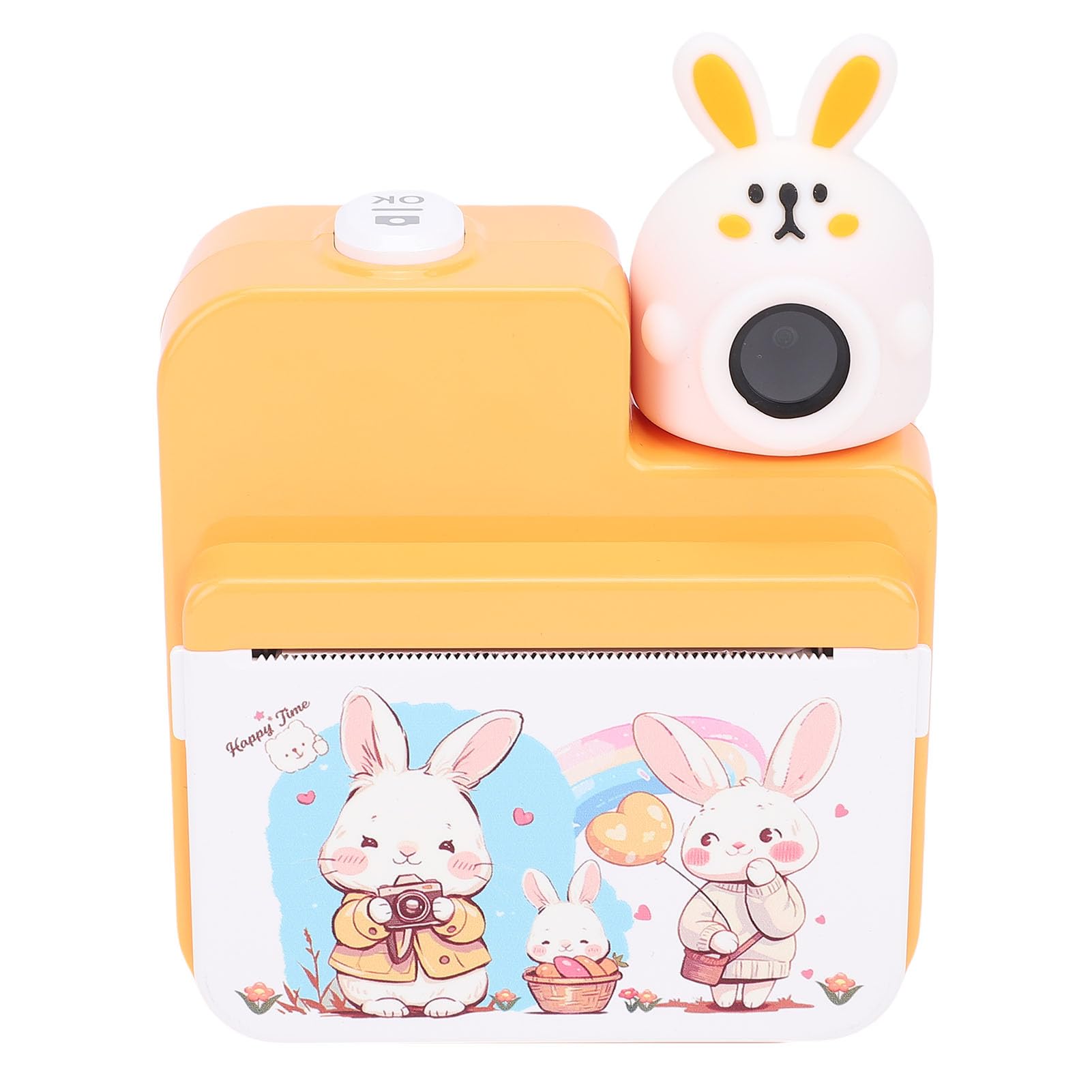 CHICIRIS Sofortbildkamera, 3-Zoll-Farbbildschirm, 32 MP, 1080P HD-Digitalkamera mit 3 Rollen Druckpapier für Geschenke (Yellow)
