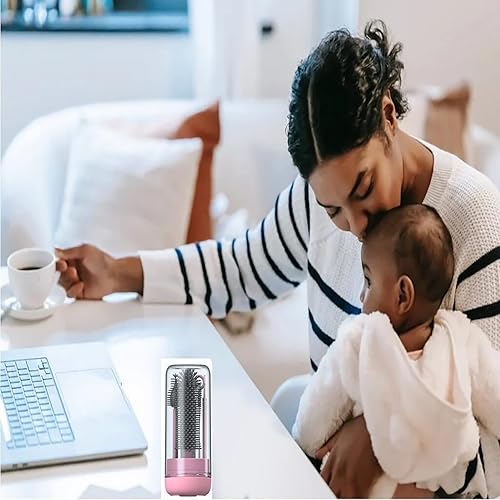 Miniatura 6 de Juego de cepillos de viaje para biberones con cepillo de silicona líquida, cepillo para pezones, cepillo limpiador de pajitas, dispensador de jabón