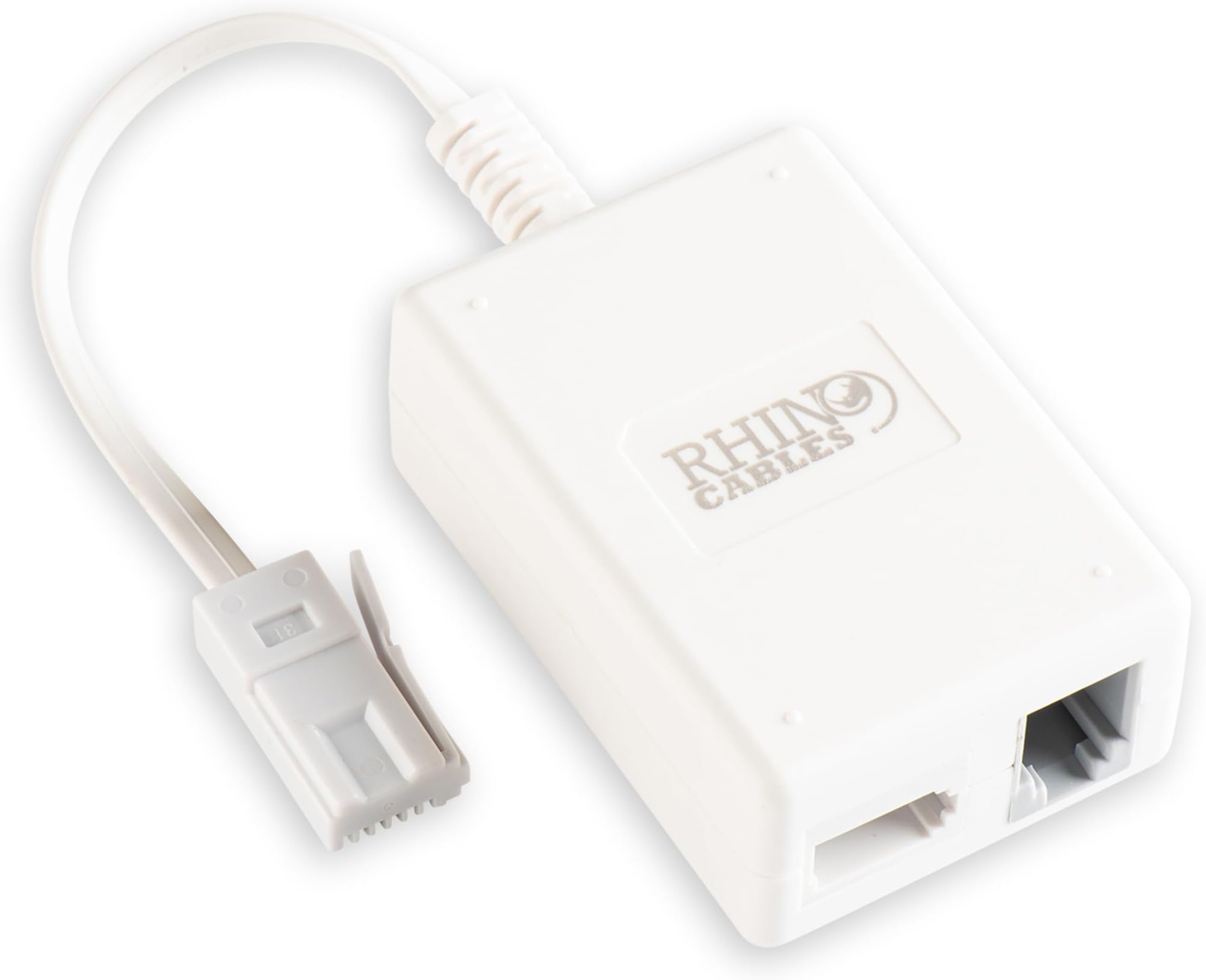 ADSL Microfilter with Cable and RJ11 Connection Adapter | Includes BT Plug, BT Socket & ADSL Socket | Uninterrupted & Interference-Free Internet, Easy Installation (Pack of 1)