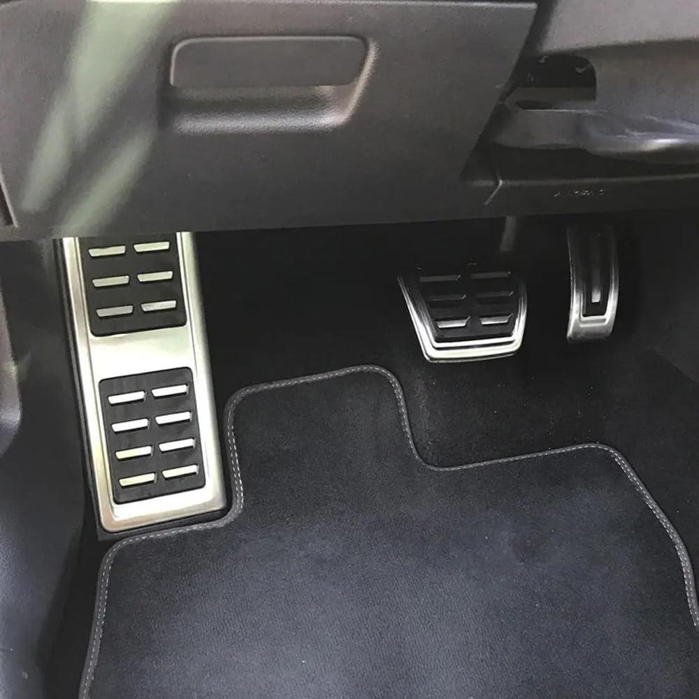 golf 7 pedal for VW VII Golf 7/7.5 MK7 Golf7 GTI R 5G BQ BE Van Variant 2012-2021, at/MT Car Pedals Pedal Cover Automotive Vintage Pedal Car..I still ELECTRIC 2025 Colour:Albino aluminum pedal caps for