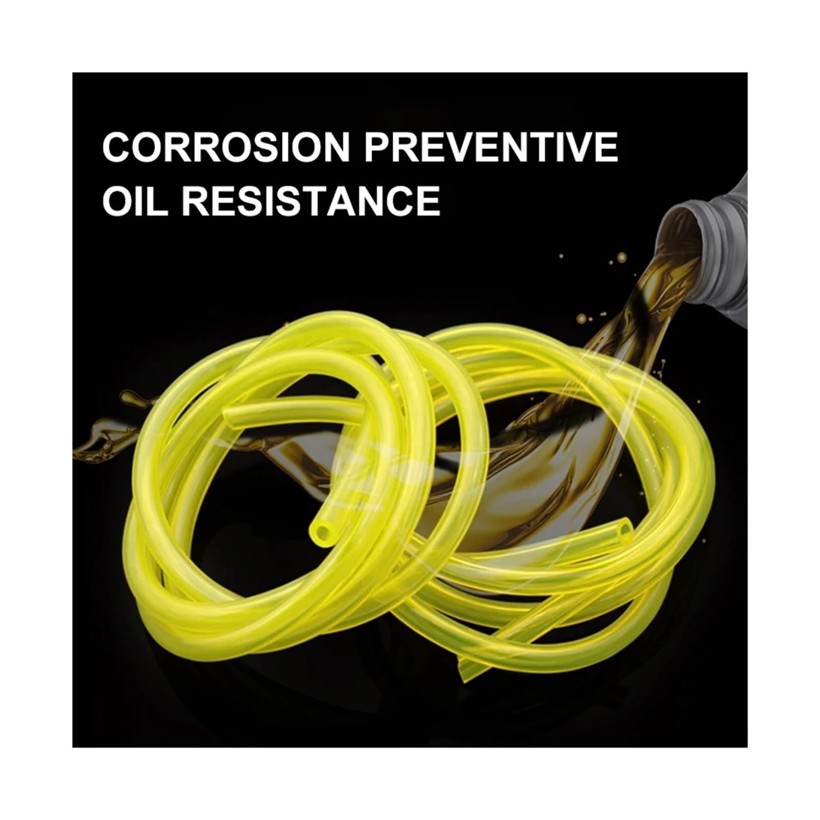 Manguera de tubo poliuretano amarillo for flexible diámetro 2 mm 3 4 5 6 7(ID 6mm x OD 8mm,10 meters)