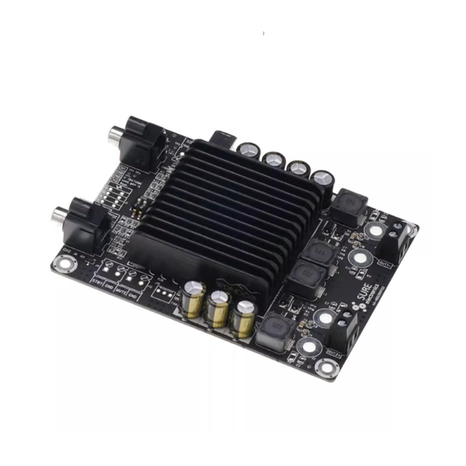 2 schede amplificatori audio digitali a due canali da 25 W di classe D per impianti sonorici e dispositivi commerciali, scheda amplificatore audio classe D per dispositivi portatili