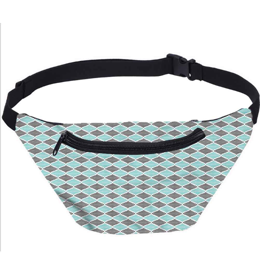 Stripes Fanny Pack,Vintage Line Design Waist Bag for Women Men Kids
