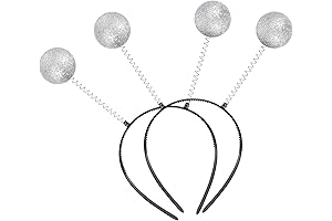 PRETYZOOM 2 Pcs Alien Headband Glow in The Dark LED Blinking Antenna...