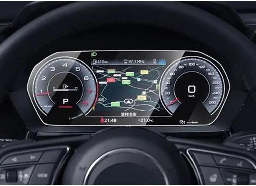 Audi A3 Navigasyon Dijital Gösterge Nano ve piano black uyumlu Tpu Koruyucu 7 li set 2021 2023